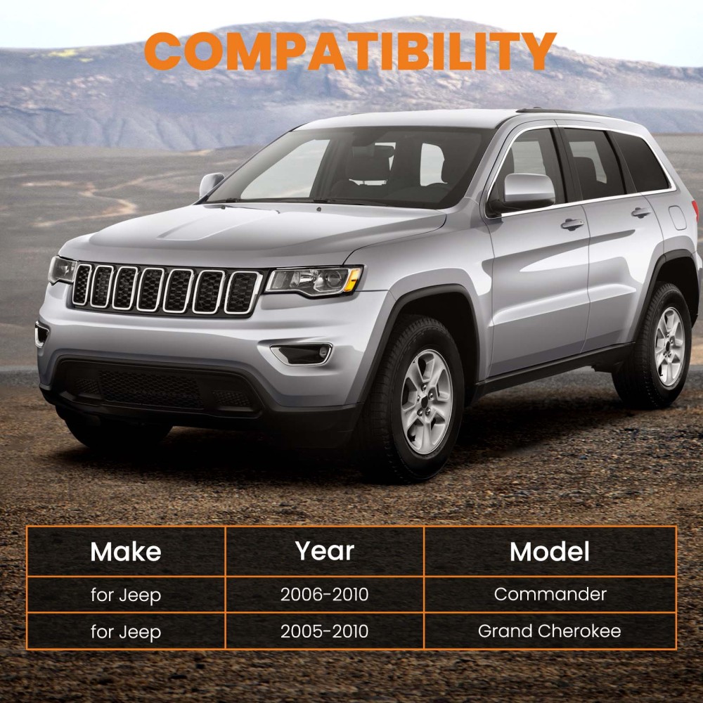 12 Pcs Front Upper Control Arms w/Ball Joint compatible for Jeep Commander 2006 - 2010