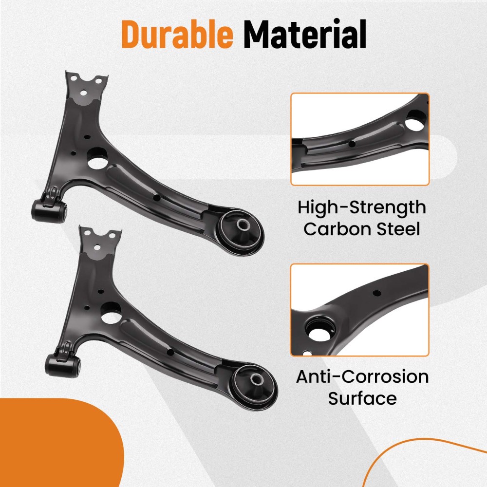 Front Lower Ball Joint Control Arm Tie Rod Sway Link compatible for Toyota Corolla 2003