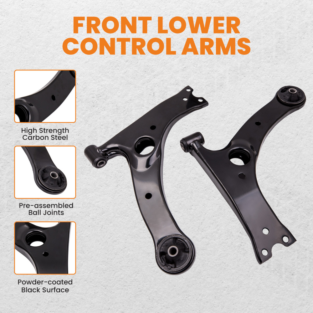 Front Lower Ball Joint Control Arm Tie Rod Sway Link compatible for Toyota Corolla 2003