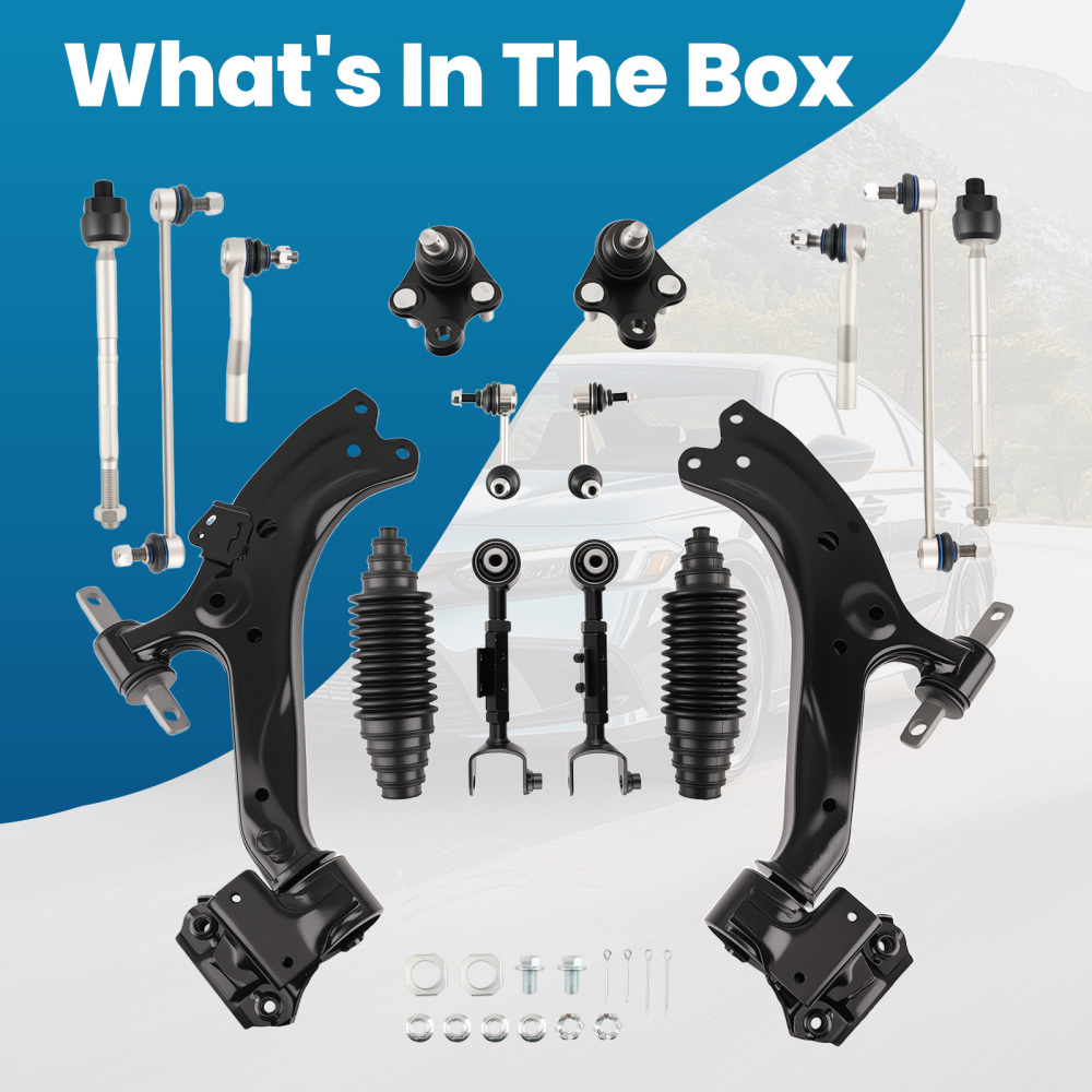 14x Front Lower Control Arms w/Ball Jiont Assembly compatible for Honda CR-V 2012-2014 2.4L
