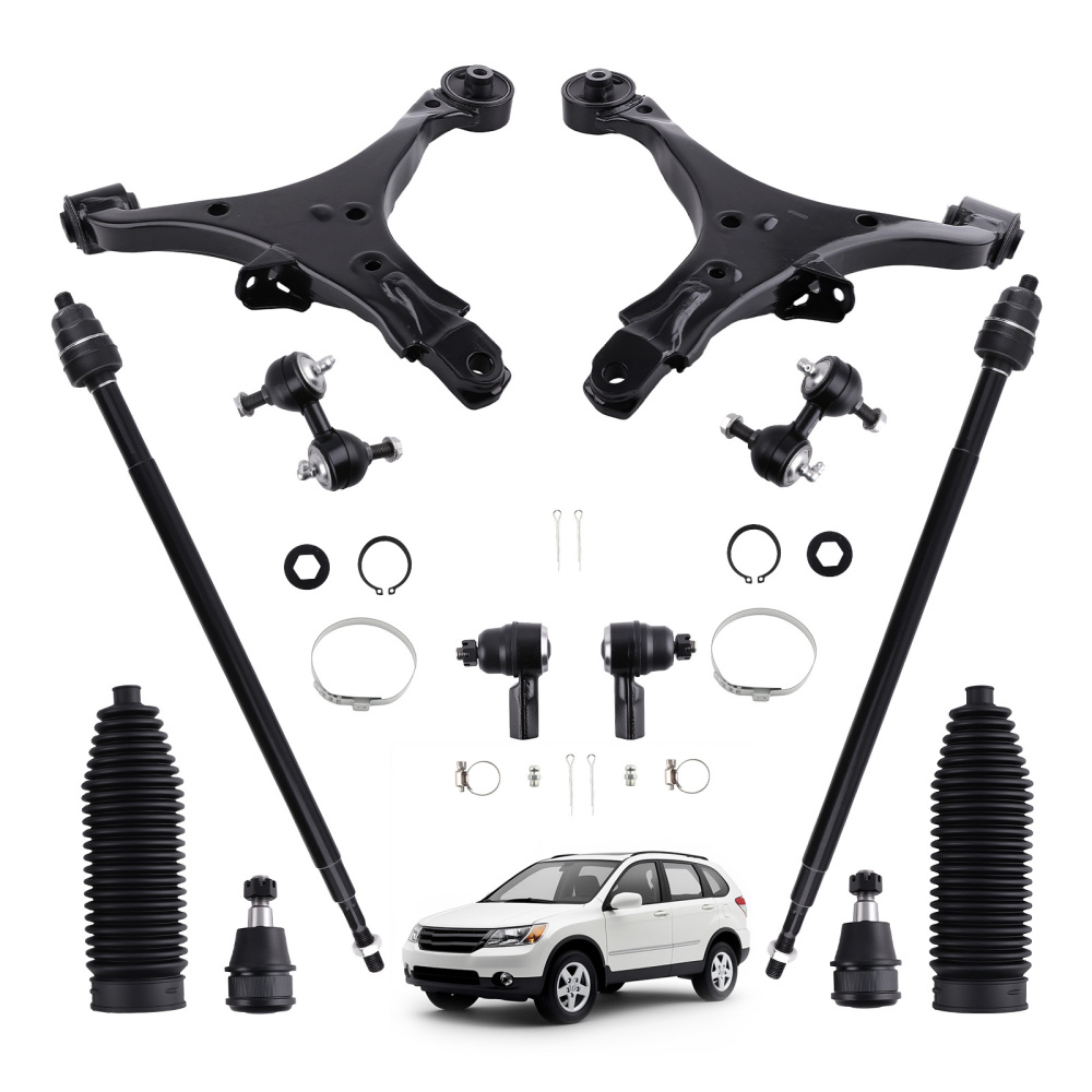 12pcs Front Lower Control Arms Sway Bar Tie Rods Kit for 2002-2006 compatible for Honda CR-V