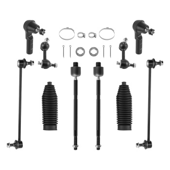 12Pcs Front Lower Control Arms Tie Rods Sway Bar Links compatible for Honda CR-V 2007-2011