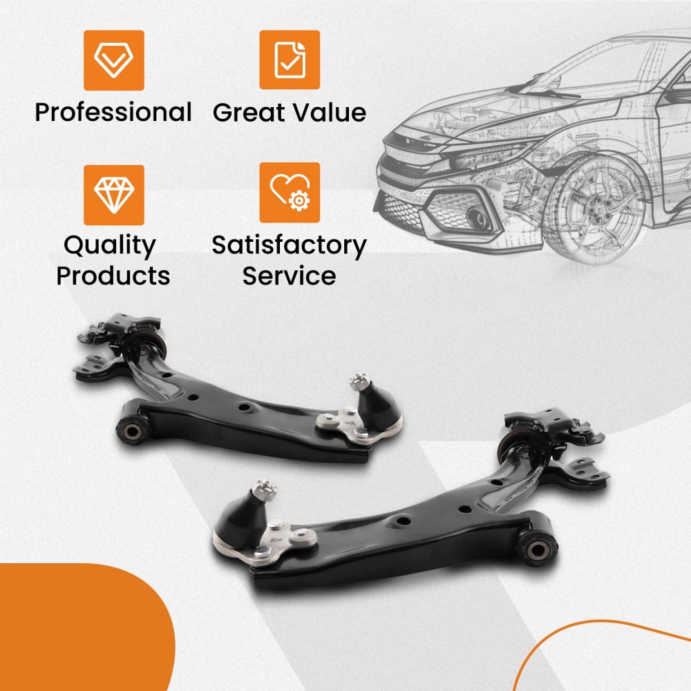2pcs Front Lower Control Arm w/ Ball Joints For Honda CR-V 2007-2011 