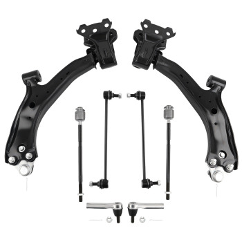 8x Front Lower Control Arm Sway Bar Tie Rods compatible for Honda CR-V CRV 2007-2011