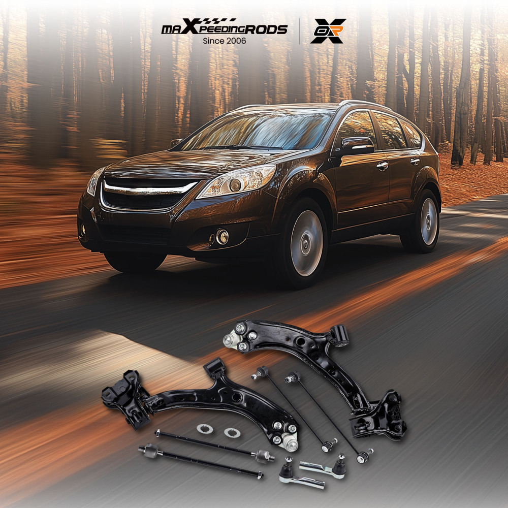 8x Front Lower Control Arm Sway Bar Tie Rods compatible for Honda CR-V CRV 2007-2011