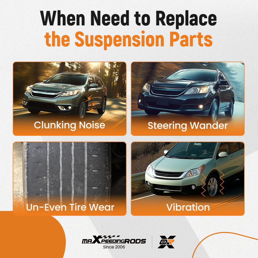 8x Front Lower Control Arm Sway Bar Tie Rods compatible for Honda CR-V CRV 2007-2011