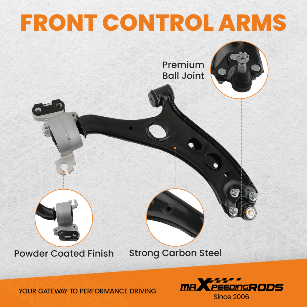 2pcs Front Lower Control Arm Kit LHRH compatible for Honda CR-V 2017 2018 2019 2020 2021