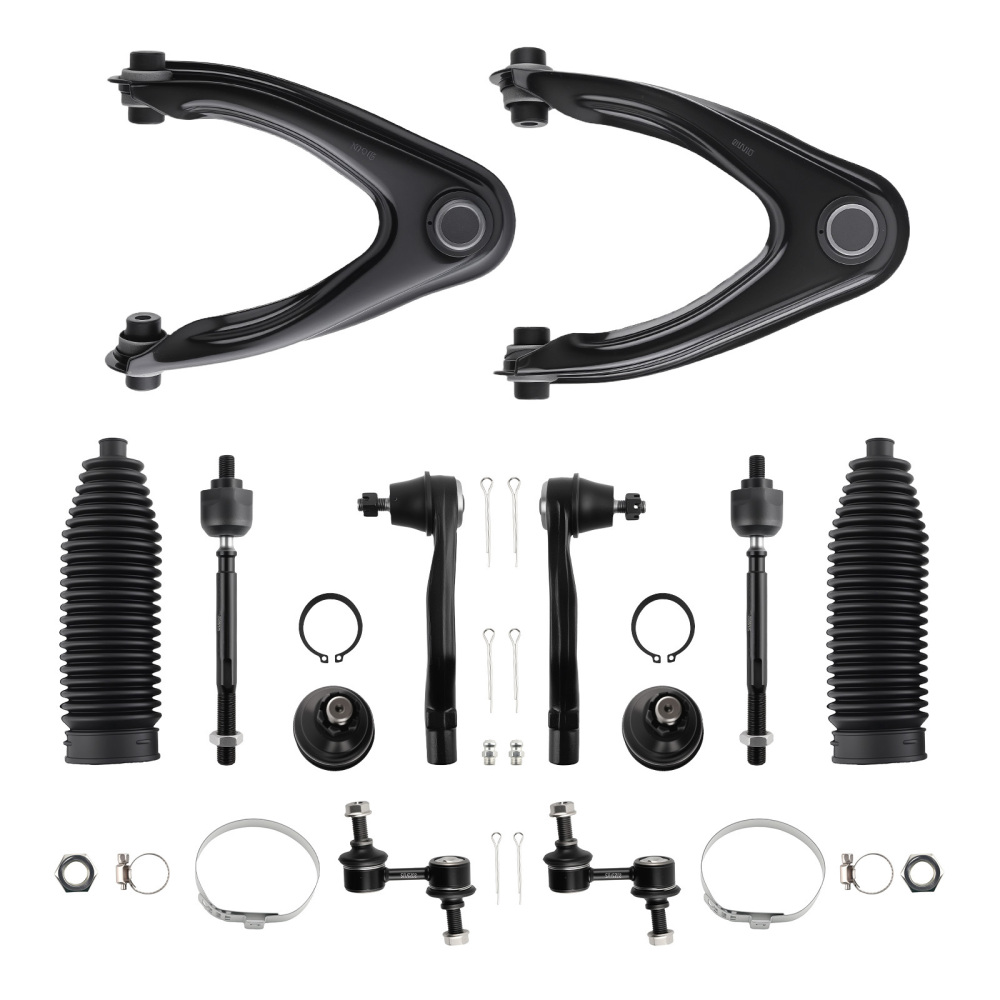 12pcs Front Upper Control Arms Sway Bars Tie Rods for 1997-2001 compatible for Honda CR-V CRV