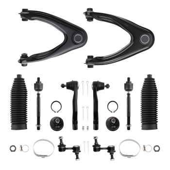 12pcs Front Upper Control Arms Sway Bars Tie Rods for 1997-2001 compatible for Honda CR-V CRV