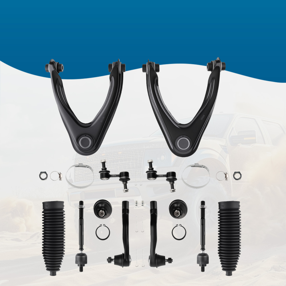 12pcs Front Upper Control Arms Sway Bars Tie Rods for 1997-2001 compatible for Honda CR-V CRV