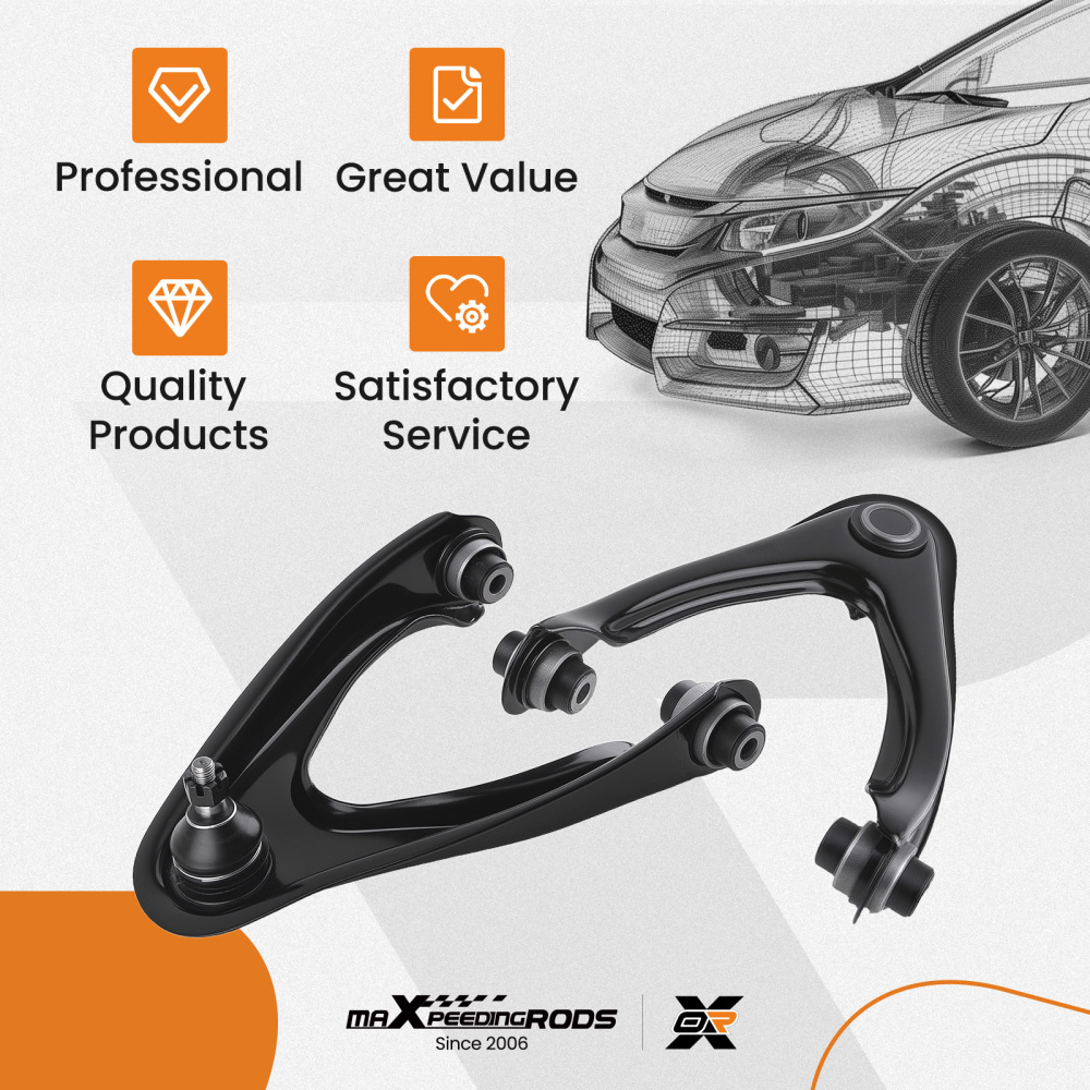 2x Front Suspension Upper Control Arms for 1997 1998 1999-2001 compatible for Honda CR-V CRV