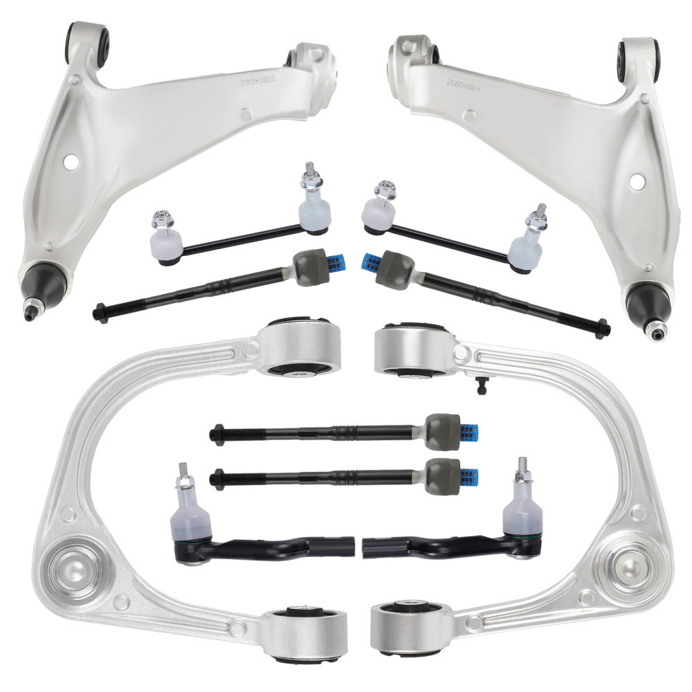 12Pc Front Upper Lower Control Arms w/Ball Joint Assembly compatible for Cadillac CTS 08-14