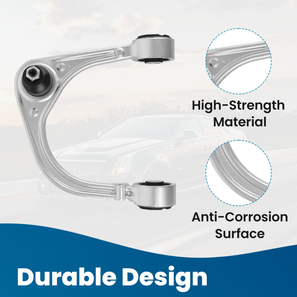 12Pc Front Upper Lower Control Arms w/Ball Joint Assembly compatible for Cadillac CTS 08-14