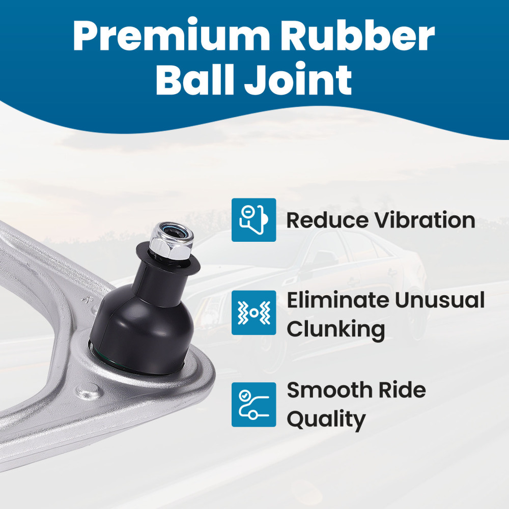 12Pc Front Upper Lower Control Arms w/Ball Joint Assembly compatible for Cadillac CTS 08-14