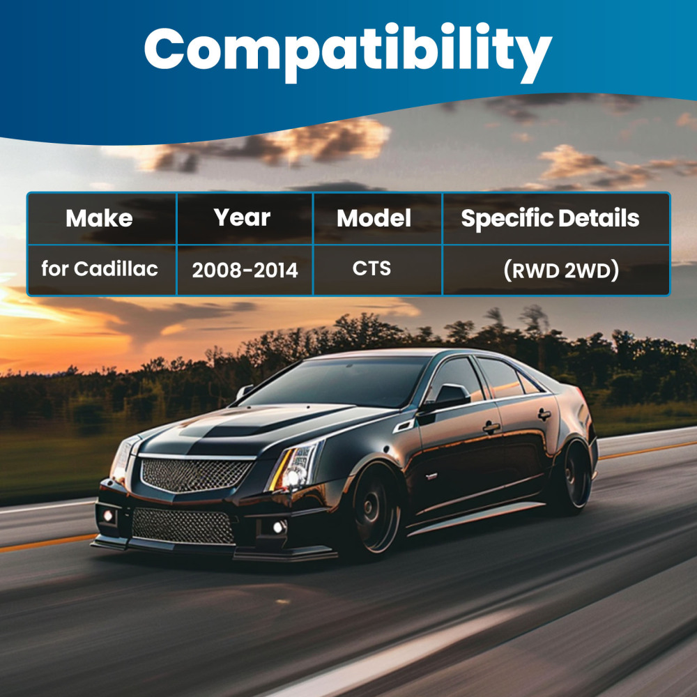 12Pc Front Upper Lower Control Arms w/Ball Joint Assembly compatible for Cadillac CTS 08-14