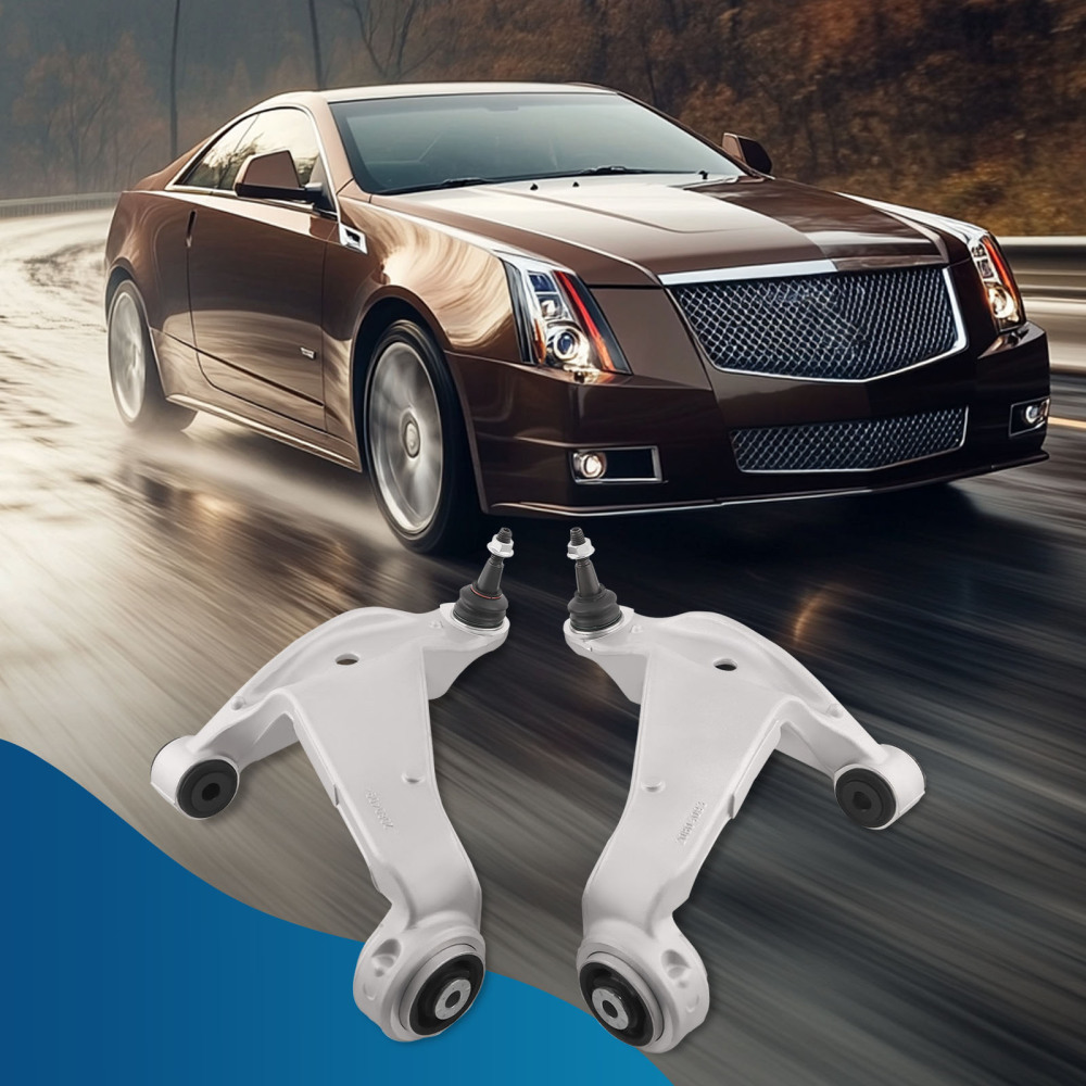 Pair Front Lower Control Arm w/Ball Joint Assembly compatible for Cadillac CTS 2008-2013