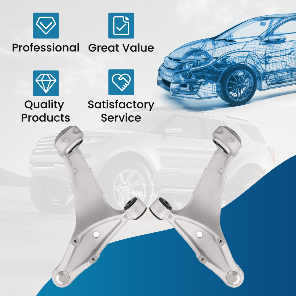 Pair Front Lower Control Arm w/Ball Joint Assembly compatible for Cadillac CTS 2008-2013