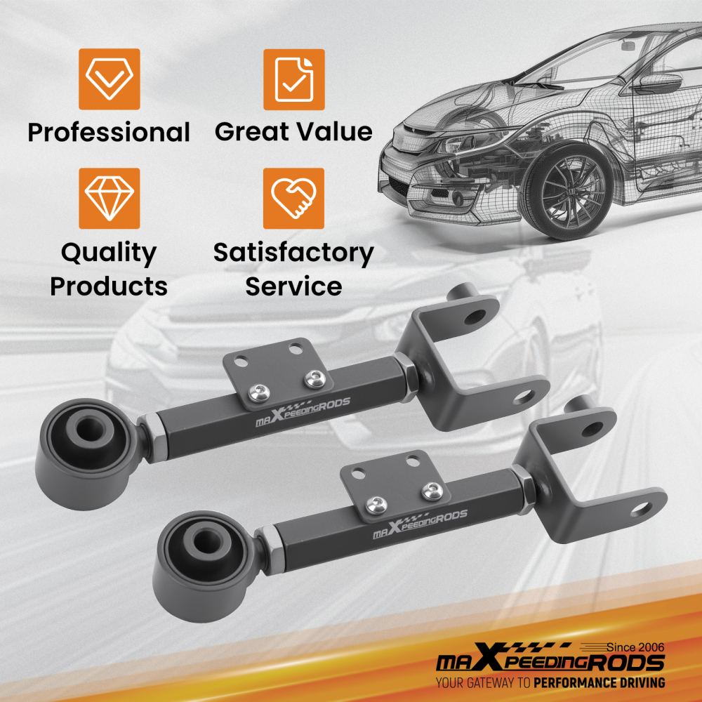 2pcs Suspension Kit Rear Camber Toe Control Arms compatible for Honda CR-V 2007-2016