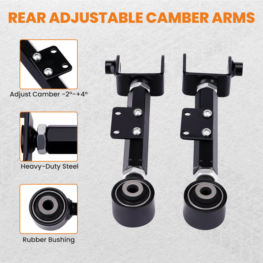 2pcs Suspension Kit Rear Camber Toe Control Arms compatible for Honda CR-V 2007-2016