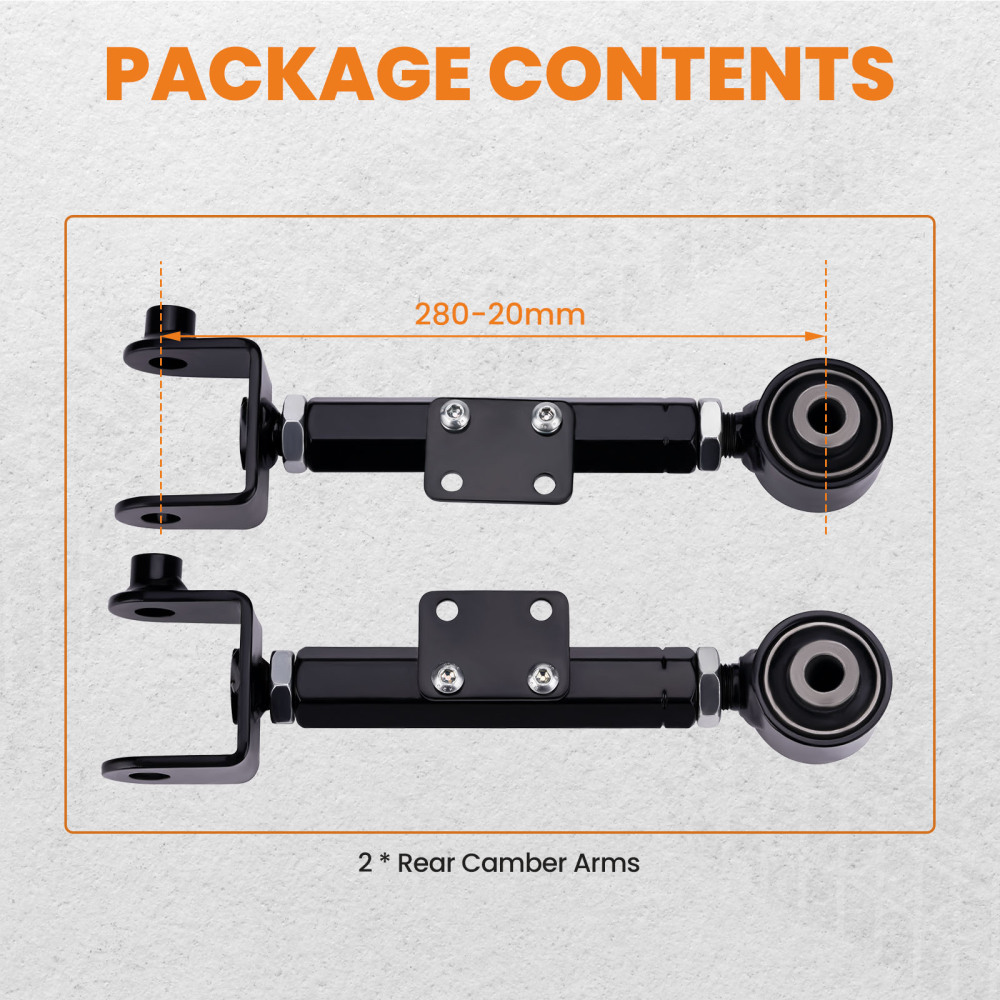 2pcs Suspension Kit Rear Camber Toe Control Arms compatible for Honda CR-V 2007-2016