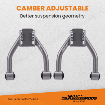 Pair Adjustable Front Upper Camber Arms -2/+3 compatible for Honda CRV CR-V 1997-01 RD1-RD3