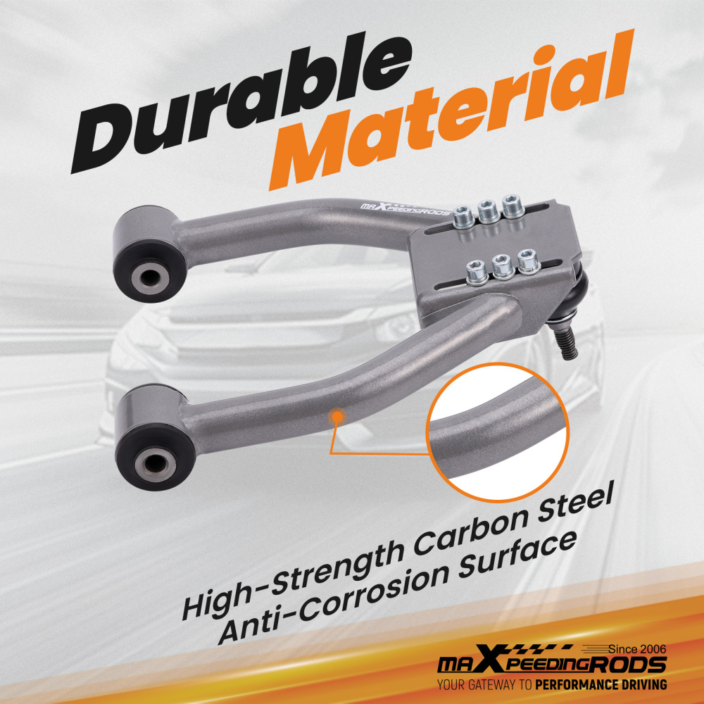 2x Adjustable Front Upper Camber Control Arms Kit compatible for Honda CRV CR-V 1997-2001