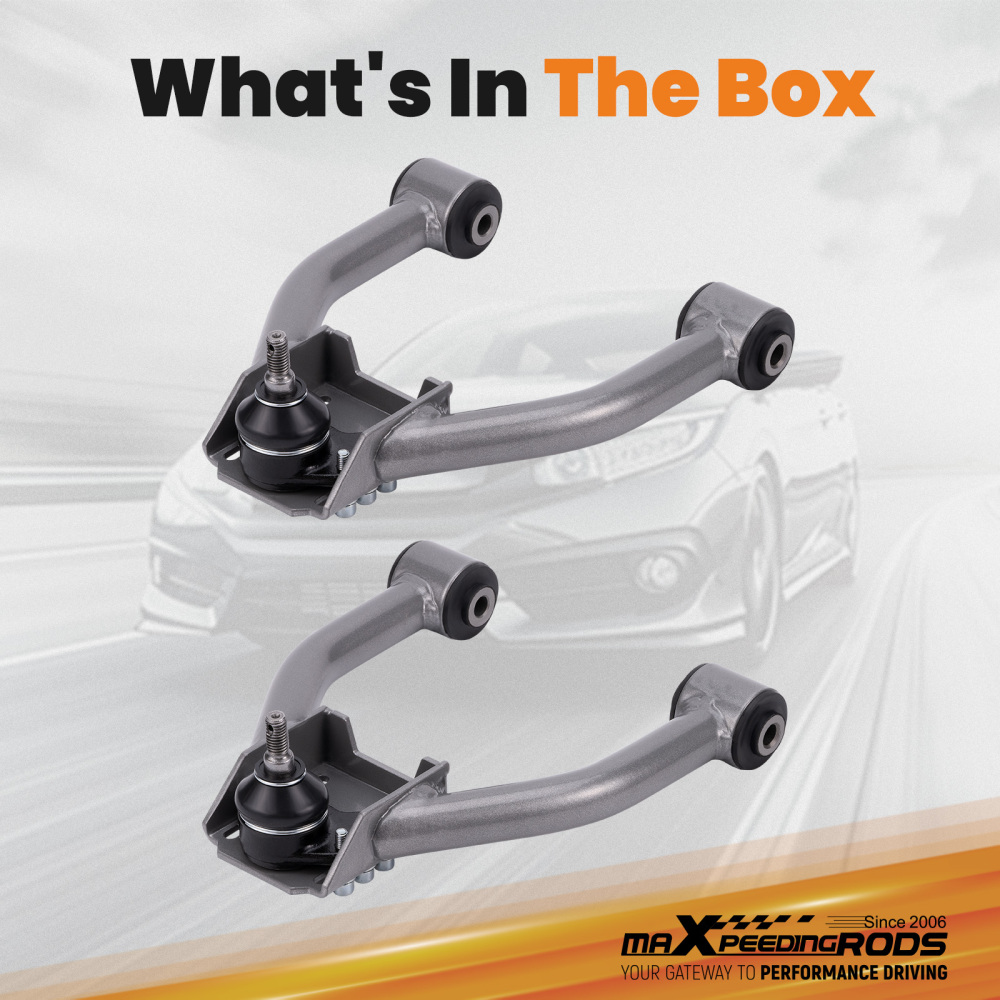 2x Adjustable Front Upper Camber Control Arms Kit compatible for Honda CRV CR-V 1997-2001