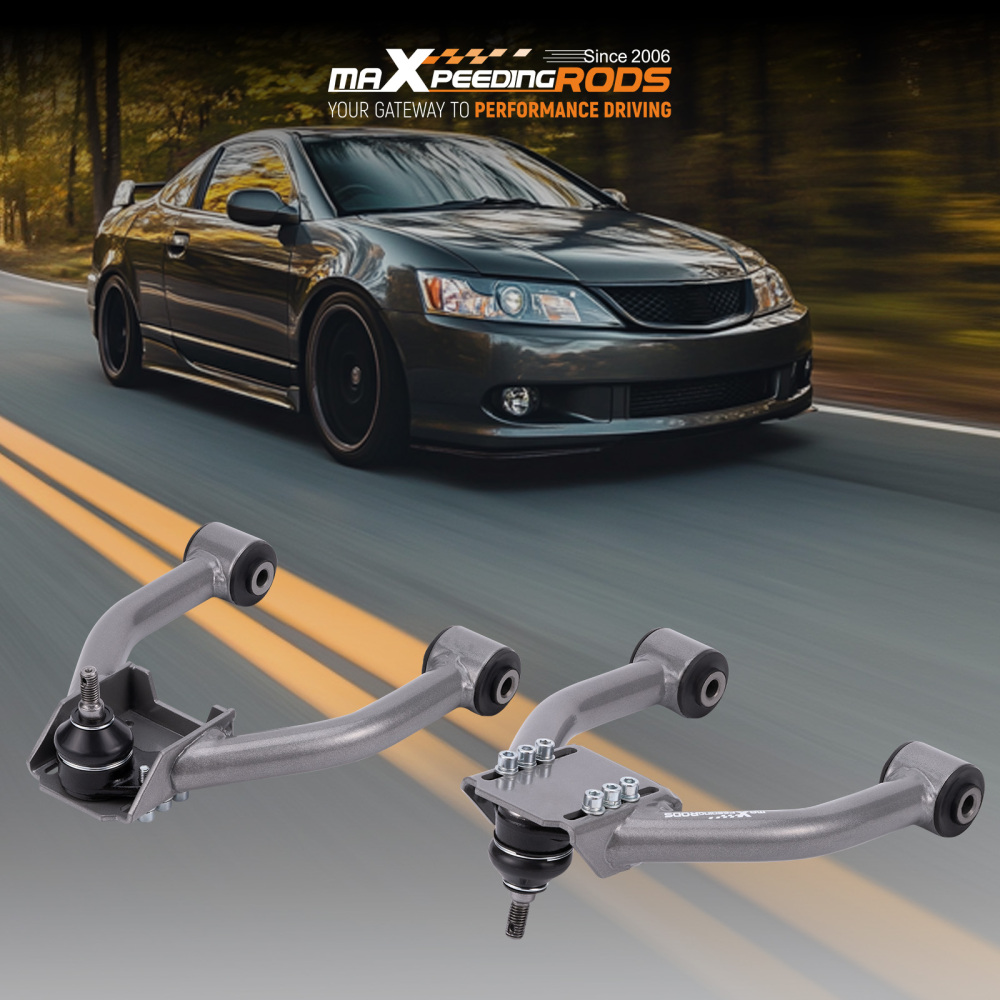 2x Adjustable Front Upper Camber Control Arms Kit compatible for Honda CRV CR-V 1997-2001