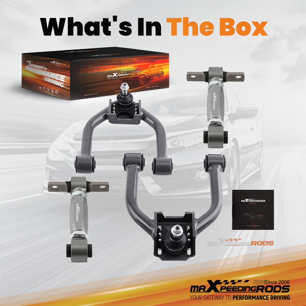 Adjustable Front Rear Upper Camber Arm For 1997-2001 compatible for Honda CR-V CRV Control arms