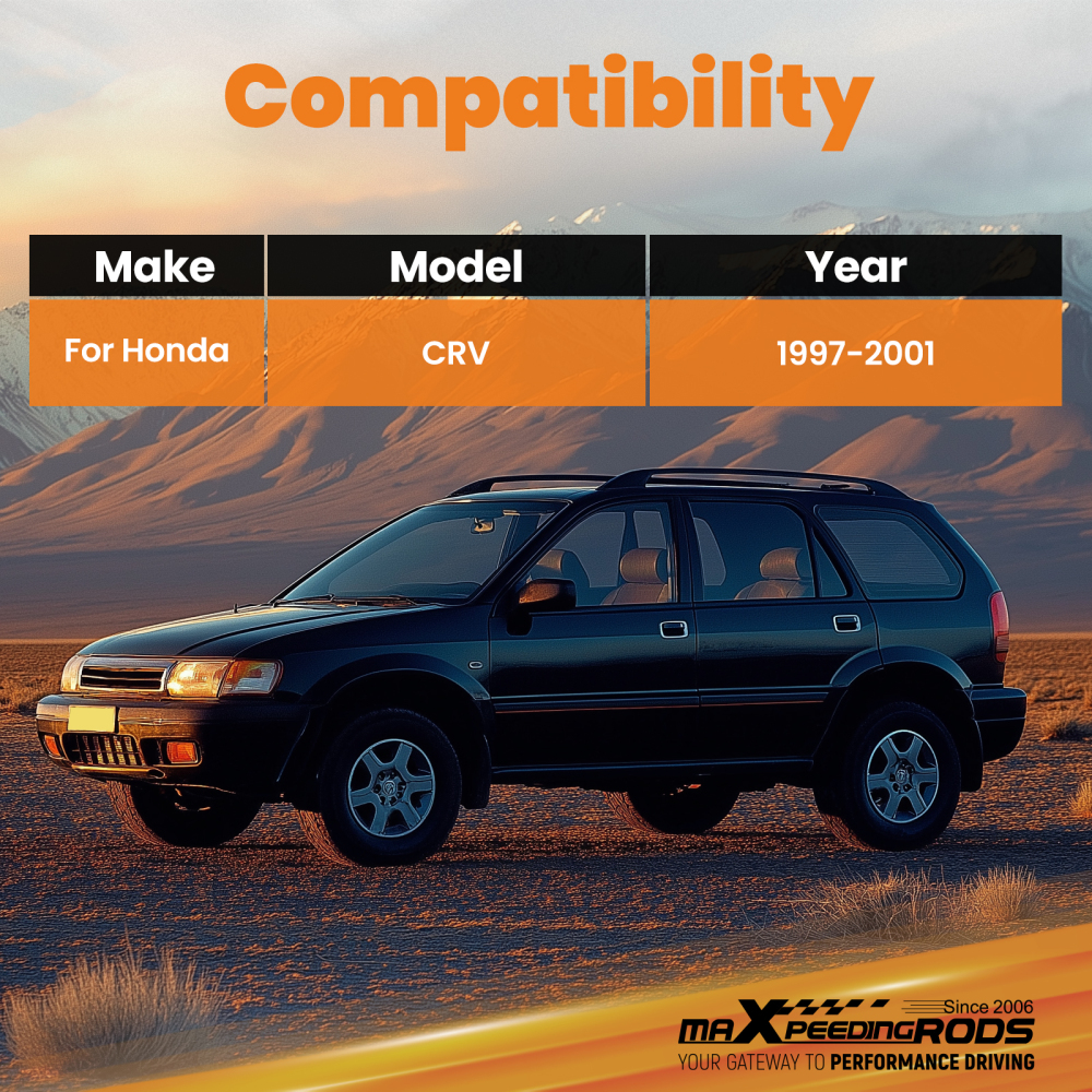 Adjustable Front Rear Upper Camber Arm For 1997-2001 compatible for Honda CR-V CRV Control arms