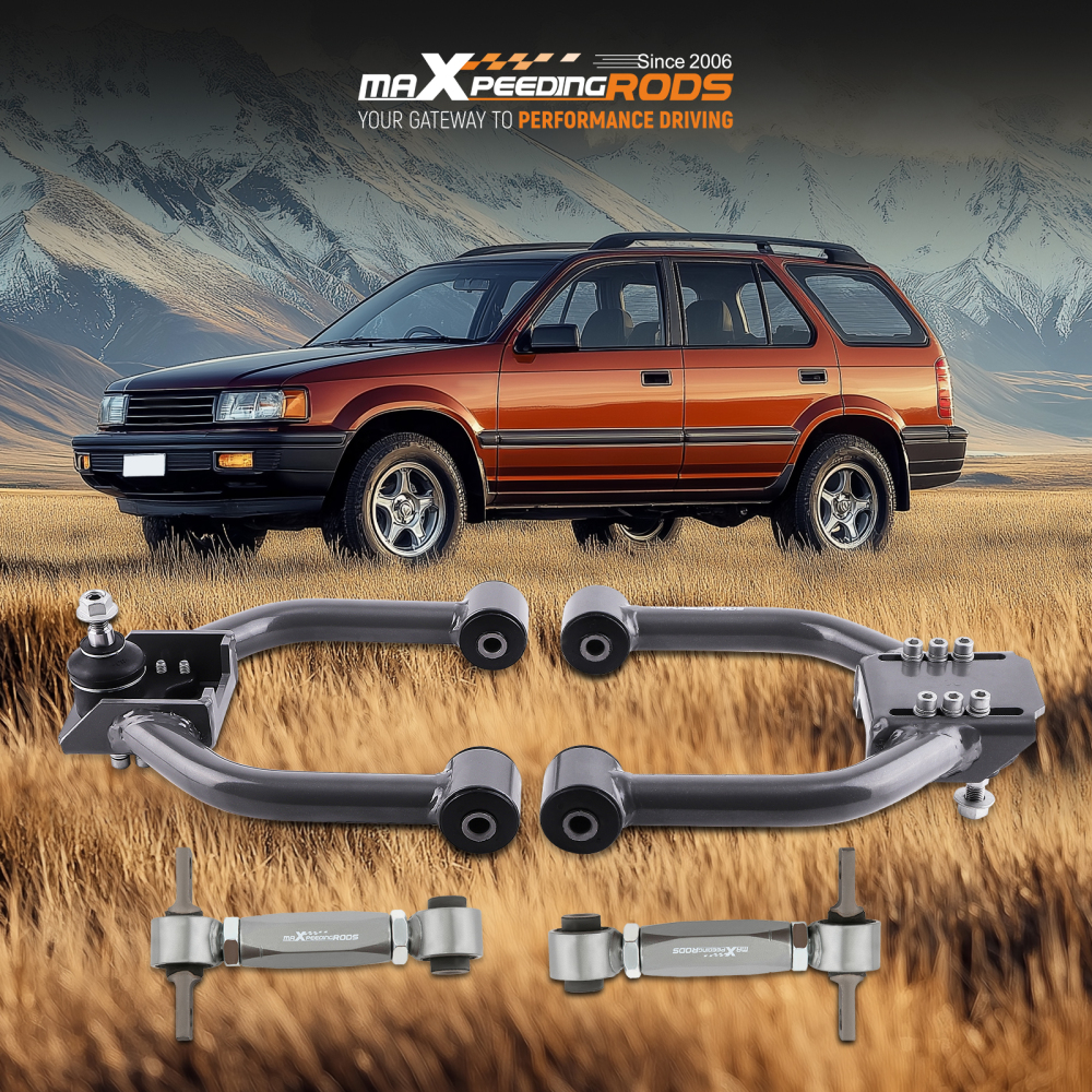 Adjustable Front Rear Upper Camber Arm For 1997-2001 compatible for Honda CR-V CRV Control arms