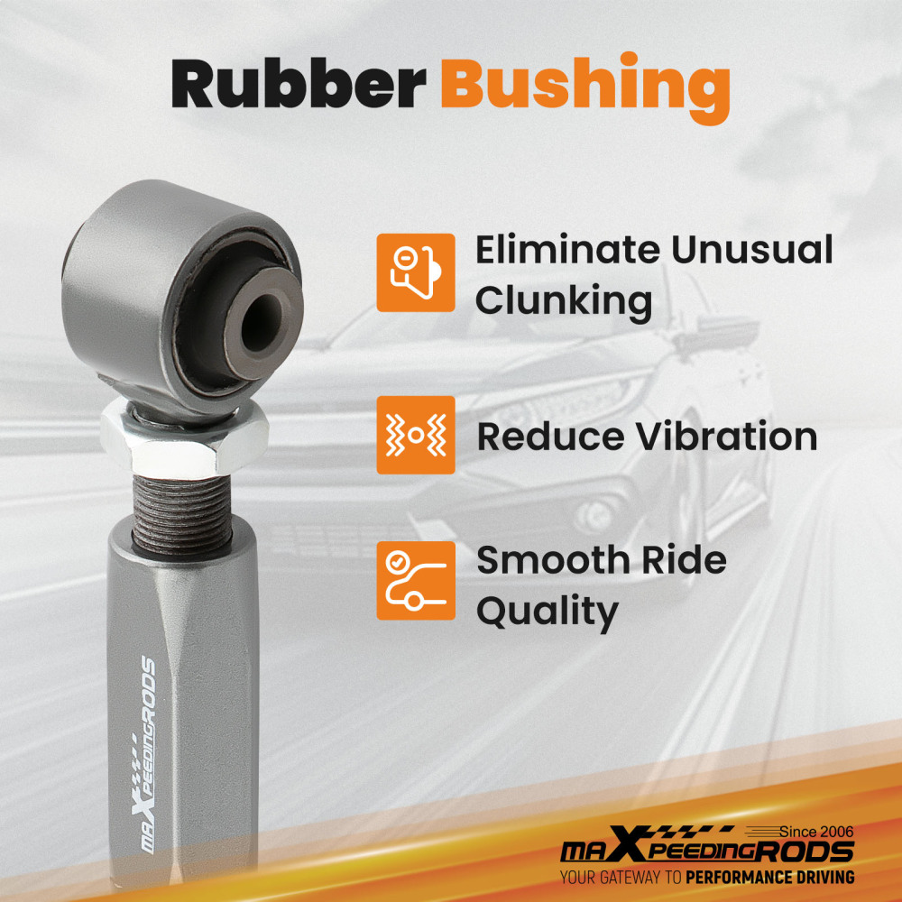 4pcs Adjustable Front Rear Upper Camber Arm Kit Set compatible for Honda CRV CR-V 1997-2001