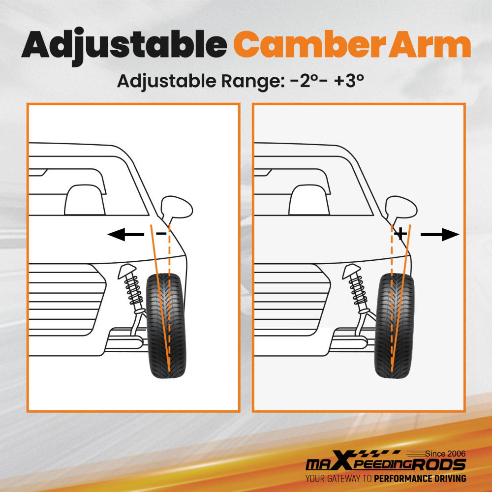 4pcs Adjustable Front Rear Upper Camber Arm Kit Set compatible for Honda CRV CR-V 1997-2001