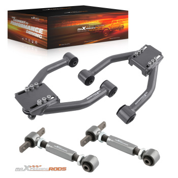 Adjustable Front Upper A-Arm Rear Camber Arm Kit For 1997- 2001 compatible for Honda CRV CR-V