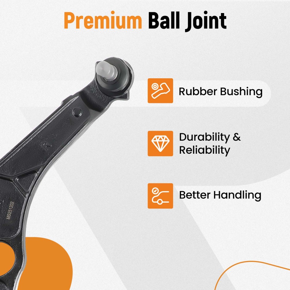 BRACCI DI CONTROLLO INFERIORI ANTERIORI compatibile per DODGE DART 13-16 compatibile per CHRYSLER 200 15-17