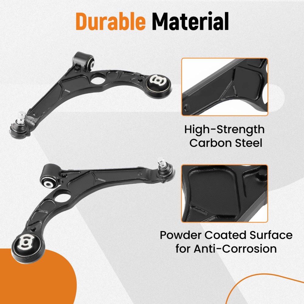 Suspension Front Lower Control Arm Sway Bar Links Kit compatible for Dodge Dart 2013-2016