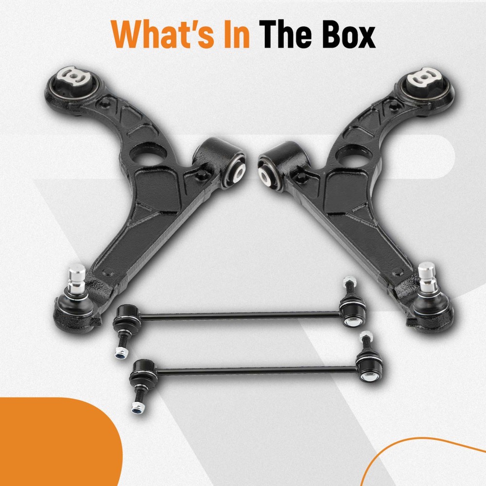 Suspension Front Lower Control Arm Sway Bar Links Kit compatible for Dodge Dart 2013-2016