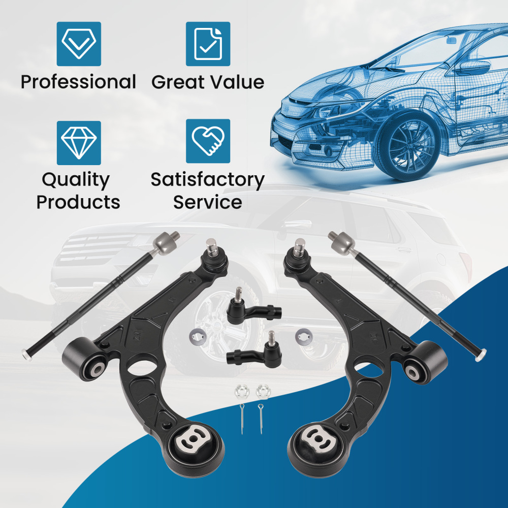 Front Lower Control Arm Tie Rod Ends compatible for Chrysler 200 compatible for Dodge Dart 2013 2014-2016