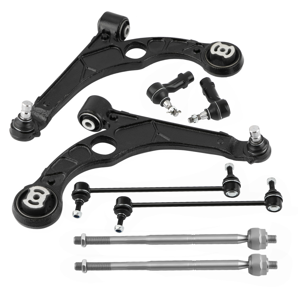8x Suspension Front Lower Control Arm Kit Tierods Sway Bar compatible for Dodge Dart 13-16