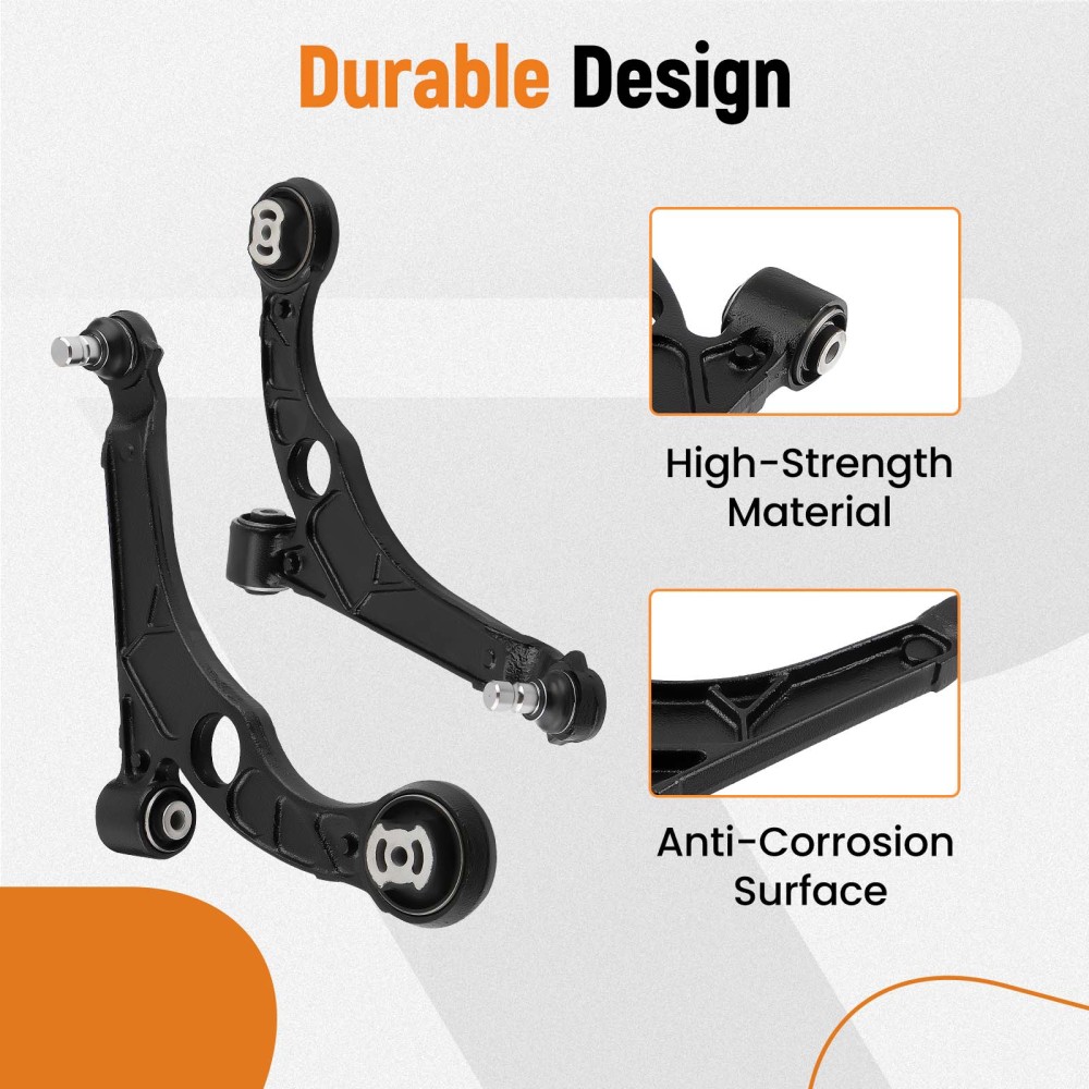 8x Suspension Front Lower Control Arm Kit Tierods Sway Bar compatible for Dodge Dart 13-16