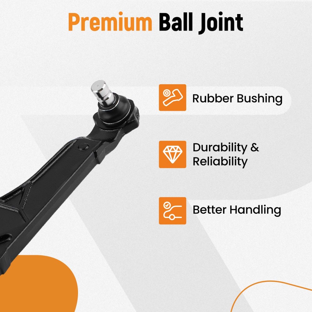 8x Suspension Front Lower Control Arm Kit Tierods Sway Bar compatible for Dodge Dart 13-16