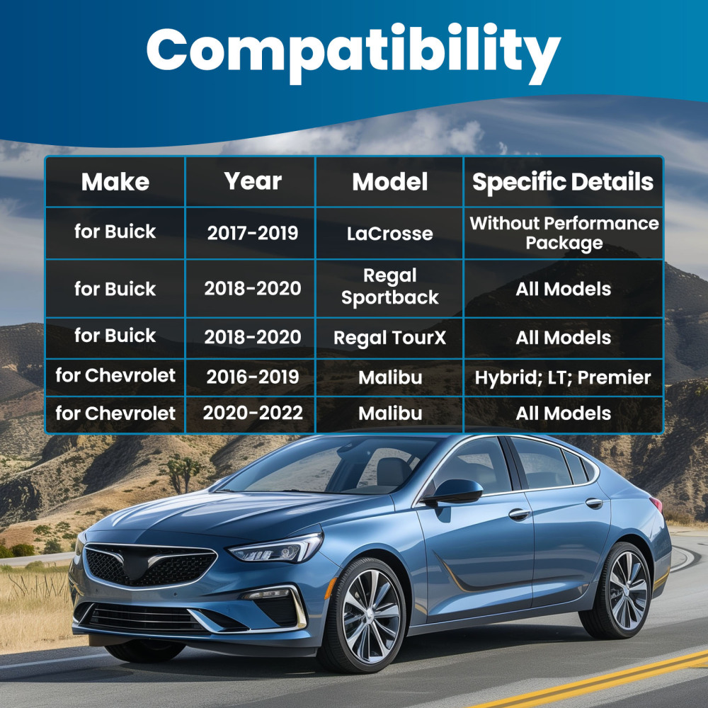 Front Lower Control Arm LH & RH for 2016-2021 compatible for Chevy Malibu Lacrosse Regal TourX