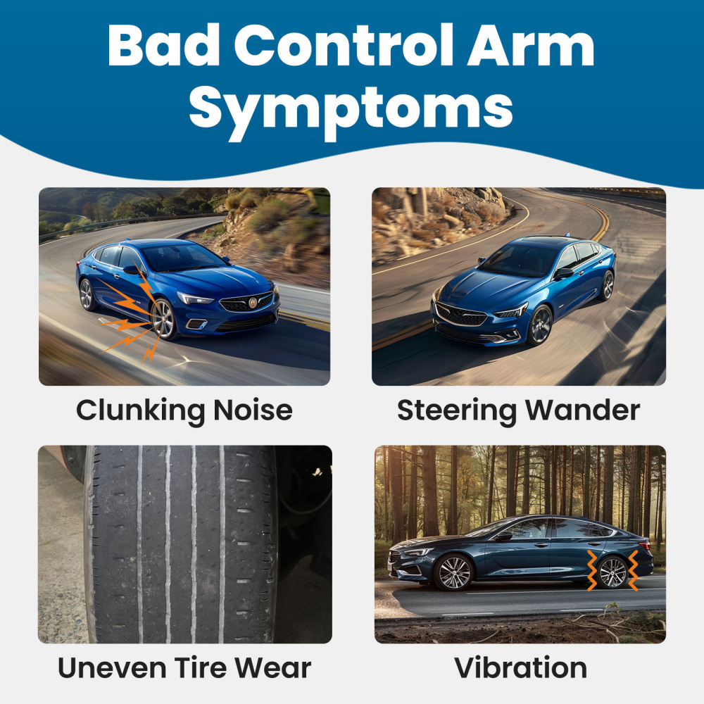 Front Lower Control Arm LH & RH for 2016-2021 compatible for Chevy Malibu Lacrosse Regal TourX