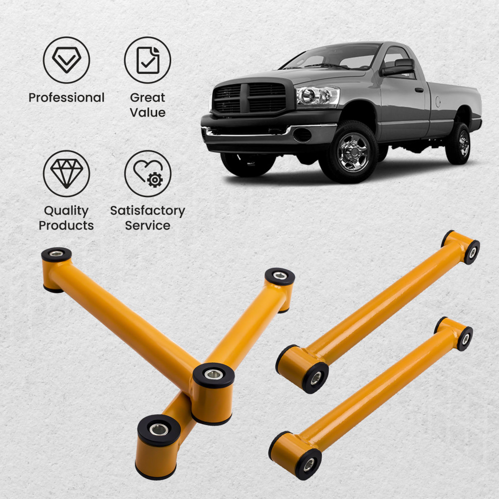 Set of 4 Suspension UpperLower Set 2-3 Lift Control Arms Compatible for Dodge Ram 25004WD 2003-2009 