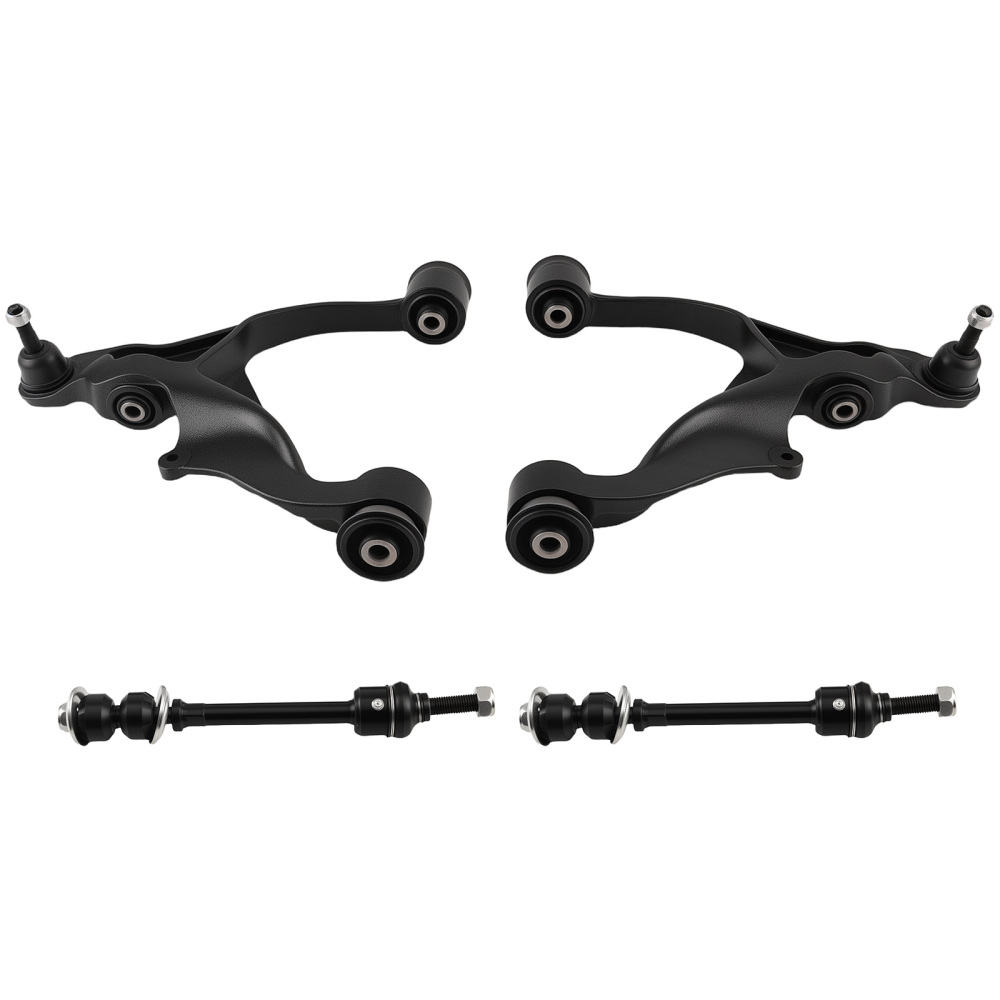 4x Front Lower Control Arm Sway Bar End Links compatible for Dodge Ram 1500 4WD 2WD 2006-21