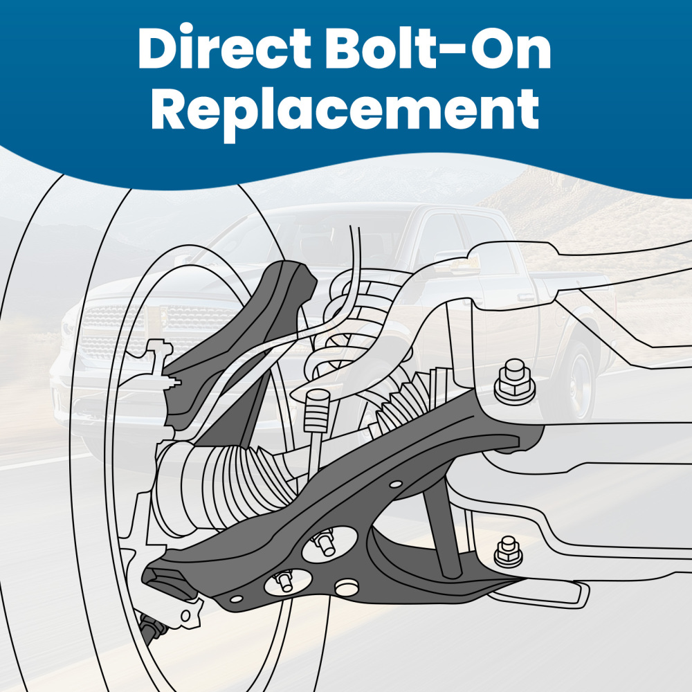 4x Front Lower Control Arm Sway Bar End Links compatible for Dodge Ram 1500 4WD 2WD 2006-21