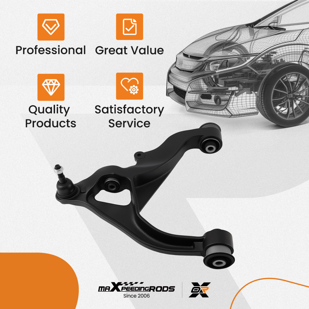 4WD Front Lower Right Passenger Control Arm ball Joint compatible for DODGE RAM 1500 2006+