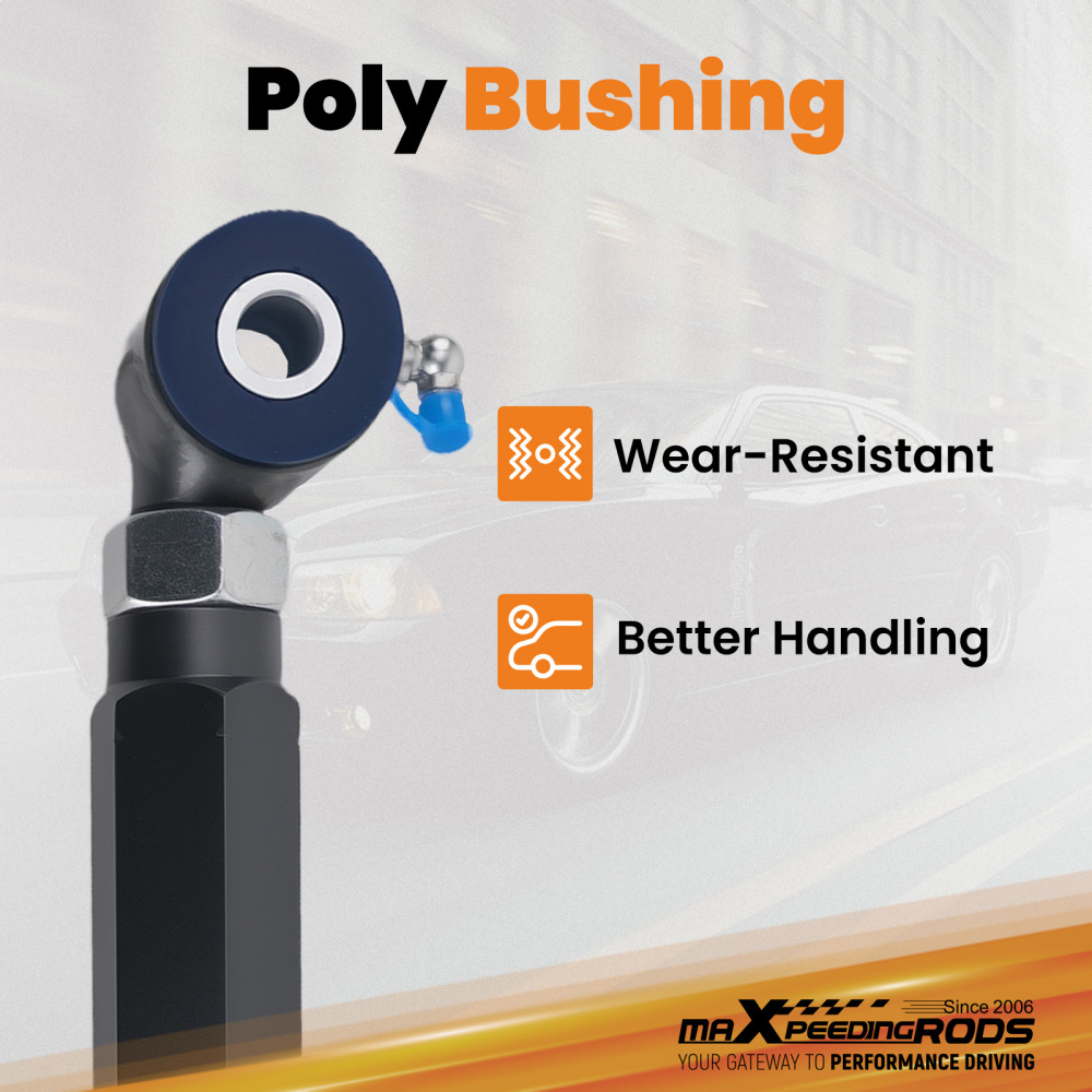 Rear Steel Adjustable Camber Control Arms Kit compatible for Dodge Charger 2006 - 2018suspension arms