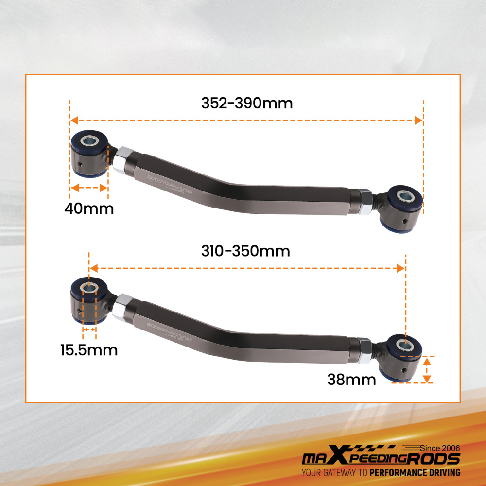 Rear Tension Adjustable Camber Control Arms Kit compatible for Dodge Charger 2006 - 2021