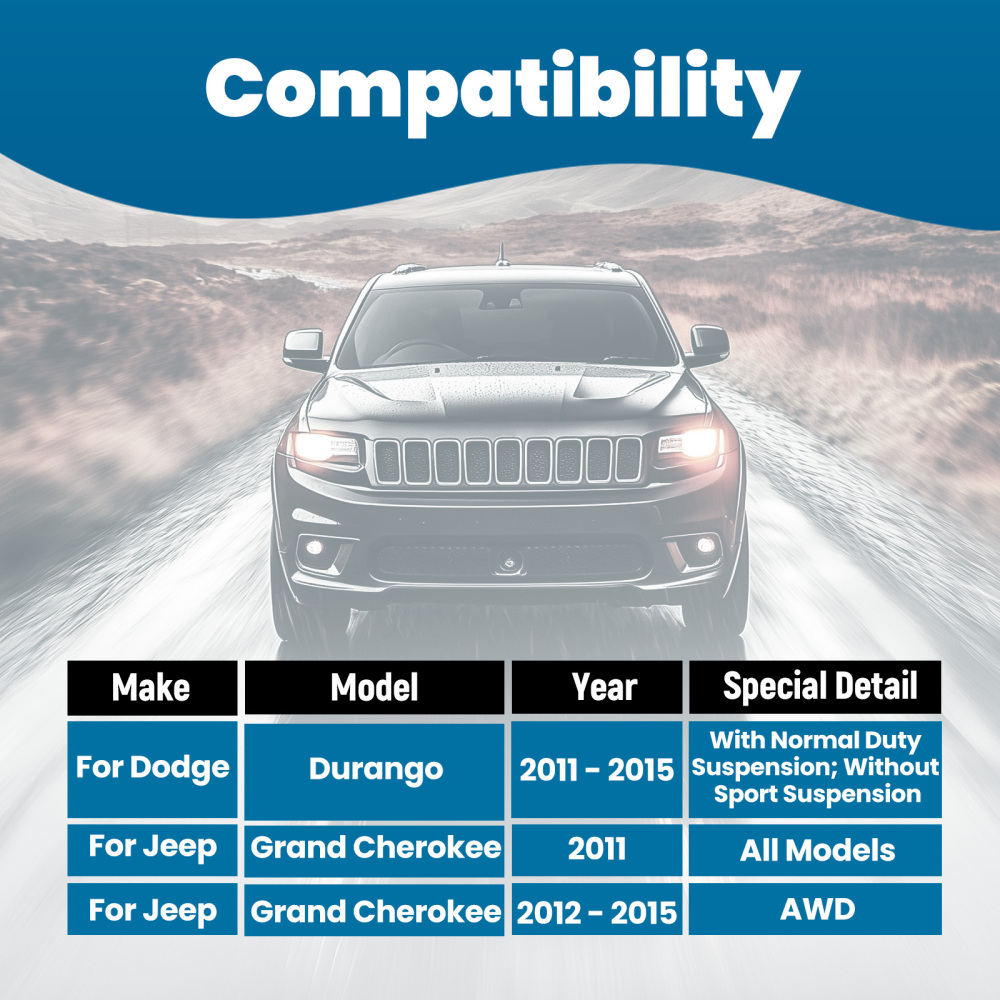 14x Front Upper Control Arm Kit for 2011-2015 compatible for Dodge Durango compatible for Jeep Grand Cherokee